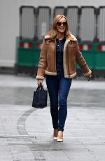 AMANDA HOLDEN Arrives at Heart Radio in London 01/04/2021