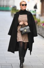 AMANDA HOLDEN Arrives at Heart radio in London 01/07/2021