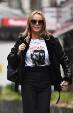 AMANDA HOLDEN Arrives at Heart Radio in London 01/27/2021