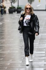 AMANDA HOLDEN Arrives at Heart Radio in London 01/27/2021