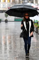 AMANDA HOLDEN Leaves Heart Radio in London 01/29/2021