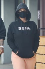 AMBER ROSE and Alexander Edwards Out for Lunch in Los Angeles 01/07/2021