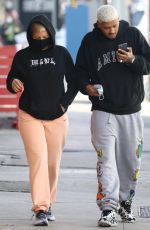 AMBER ROSE and Alexander Edwards Out for Lunch in Los Angeles 01/07/2021