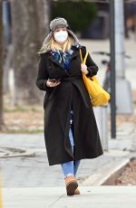 AMBER TAMBLYN Out awith Her Dog in New York 12/30/2020