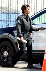 ANGELA BASSETT on the Set of Rescue 9-1-1 in Los Angeles 01/26/2021