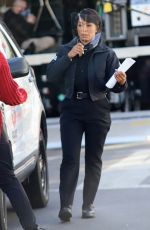 ANGELA BASSETT on the Set of Rescue 9-1-1 in Los Angeles 01/26/2021