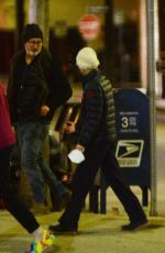 ANNA FARIS and Mike Barrett Night Out in Los Angeles 01/27/2021