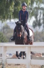 ARIANA MADIX Out Rides Her Horse in Agoura Hills 01/16/2021