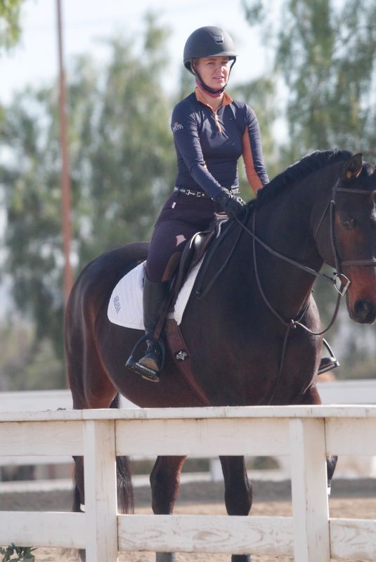 ARIANA MADIX Out Rides Her Horse in Agoura Hills 01/16/2021