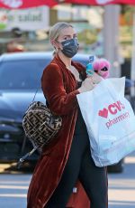 ASHLEE SIMPSON Shopping at CVS in Los Angeles 01/14/2021