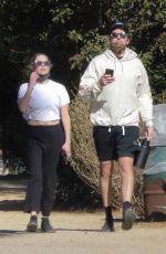 ASHLEY BENSON and G-Eazy Out Hiking in Los Angeles 01/11/2021