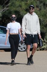 ASHLEY BENSON and G-Eazy Out Hiking in Los Angeles 01/11/2021