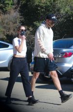 ASHLEY BENSON and G-Eazy Out Hiking in Los Angeles 01/11/2021