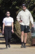 ASHLEY BENSON and G-Eazy Out Hiking in Los Angeles 01/11/2021