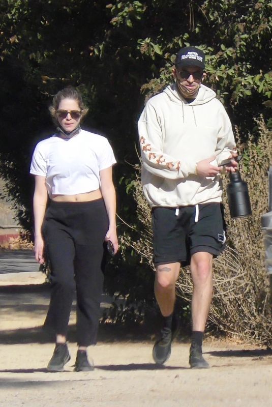 ASHLEY BENSON and G-Eazy Out Hiking in Los Angeles 01/11/2021