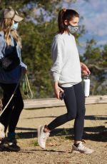 ASHLEY GREENE Out Hiking with Friends in Los Angeles 01/17/2021