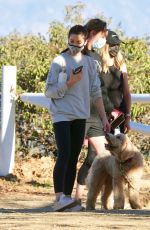 ASHLEY GREENE Out Hiking with Friends in Los Angeles 01/17/2021