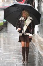 ASHLEY ROBERTS Arrives at Global Radio in London 01/13/2021