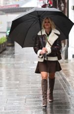ASHLEY ROBERTS Arrives at Global Radio in London 01/13/2021
