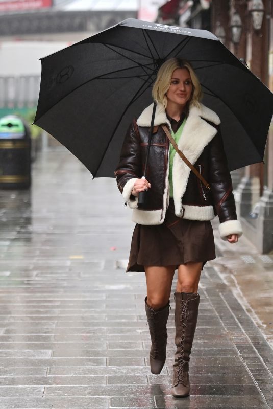 ASHLEY ROBERTS Arrives at Global Radio in London 01/13/2021