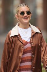 ASHLEY ROBERTS Arrives at Heart Radio in London 01/12/2021