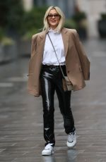 ASHLEY ROBERTS Arrives at Heart Radio in London 01/28/2021