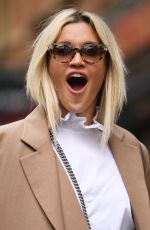 ASHLEY ROBERTS Arrives at Heart Radio in London 01/28/2021