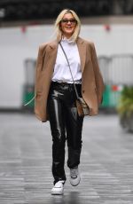 ASHLEY ROBERTS Arrives at Heart Radio in London 01/28/2021