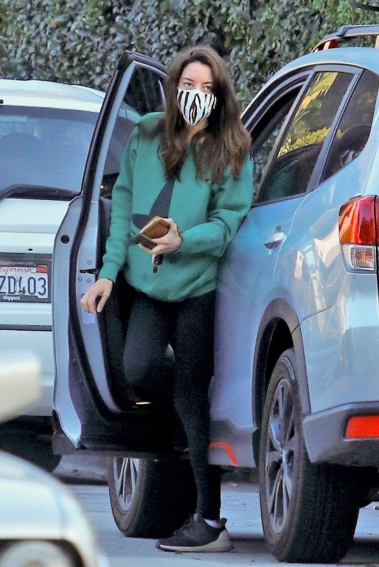 AUBREY PLAZA Out and About in Studio City 01/05/2021