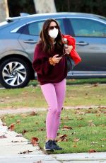 AUBREY PLAZA Out Jogging in Los Angeles 01/07/2021