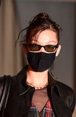 BELLA HADID Leaves Fendi Fashion Show at PWF in Paris 01/27/2021