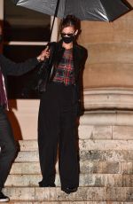 BELLA HADID Leaves Fendi Fashion Show at PWF in Paris 01/27/2021