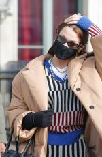 BELLA HADID Leaves Her Hotel in Paris 01/28/2021