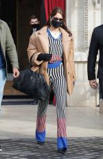 BELLA HADID Leaves Her Hotel in Paris 01/28/2021