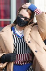 BELLA HADID Leaves Her Hotel in Paris 01/28/2021