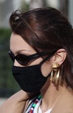 BELLA HADID Leaves La Reserve Hotel in Paris 01/28/2021