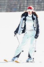 BELLA HADID Out Skiing in Aspen 01/03/2021
