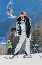 BELLA HADID Out Skiing in Aspen 01/03/2021