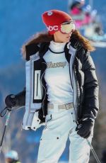 BELLA HADID Out Skiing in Aspen 01/03/2021