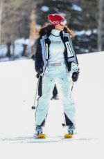 BELLA HADID Out Skiing in Aspen 01/03/2021