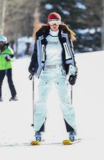 BELLA HADID Out Skiing in Aspen 01/03/2021