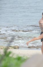 BELLA THORNE and Benjamin Mascolo on the Beach in Tulum 01/04/2021
