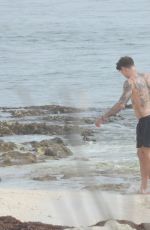 BELLA THORNE and Benjamin Mascolo on the Beach in Tulum 01/04/2021