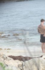BELLA THORNE and Benjamin Mascolo on the Beach in Tulum 01/04/2021