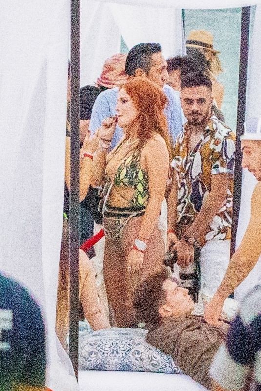 BELLA THORNE at a Beach Party in Tulum 01/02/2021
