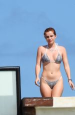 BELLA THORNE in Bikini at a Hotel Pool in Tulum 01/09/2021