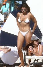 BROOKS NADER in a White Bikini at a Beach in Miami 12/30/2020
