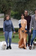 CAMILA CABELLO Out with Her Family Dogs in Miami 01/16/2021