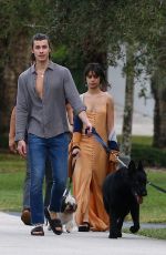 CAMILA CABELLO Out with Her Family Dogs in Miami 01/16/2021