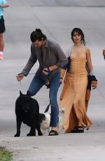 CAMILA CABELLO Out with Her Family Dogs in Miami 01/16/2021